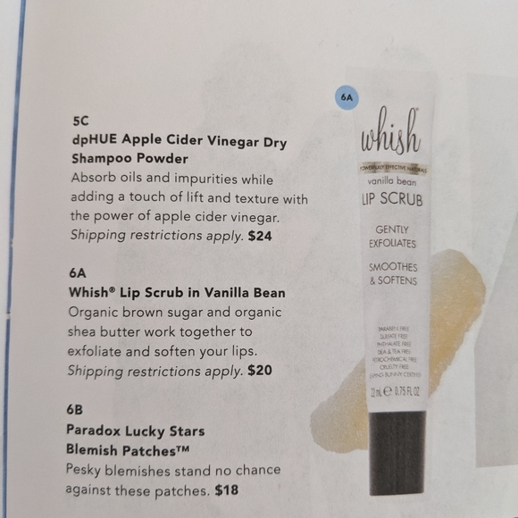 NWT Whish Lip Scrub Vanilla Bean - Picture 6 of 6